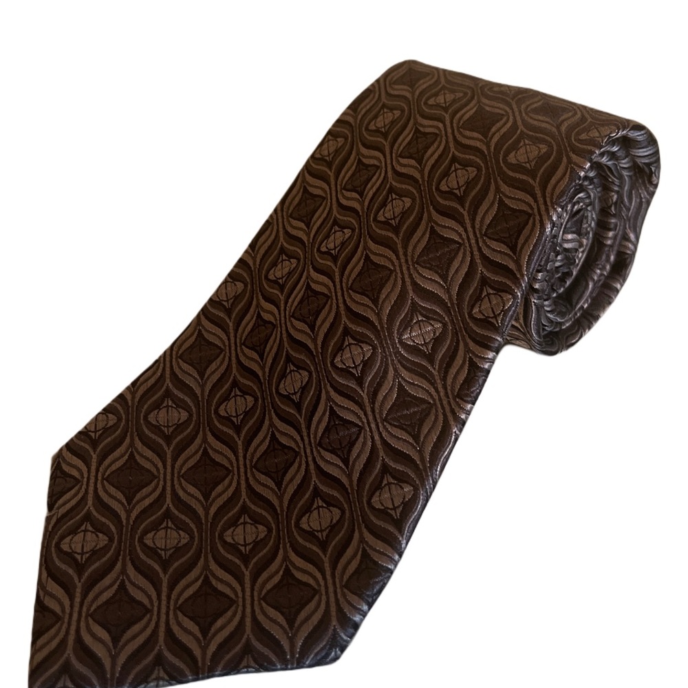 Nicole Miller Dark Black/Gray Textured Men's Tie